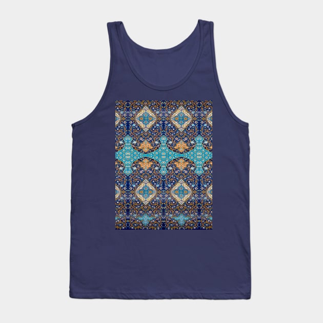 Indian Fabric Pattern Tank Top by IAKUKI